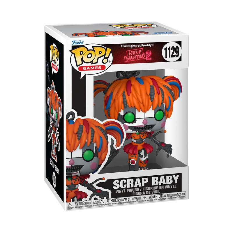 Scrap (Help Wanted 2) Funko Pop! #1129 in box packaging from Five Nights at Freddy’s