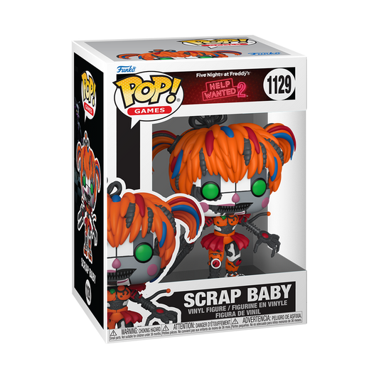 Scrap (Help Wanted 2) Funko Pop! #1129 in box packaging from Five Nights at Freddy’s
