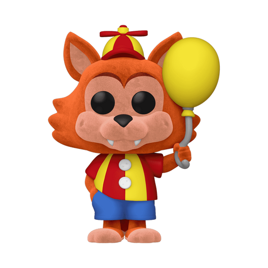 Five Nights at Freddys Balloon Foxy Flocked Funko Pop Figure Holding Balloon