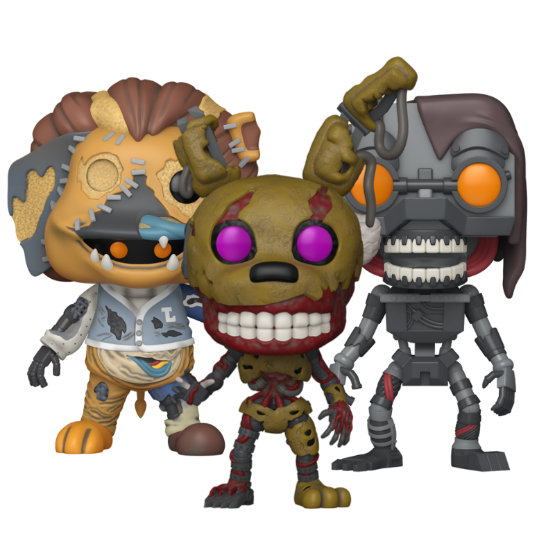 Burntrap Costumed Mimic The Mimic Funko Pop! #1214 1215 1216 stock photo out-of-box Five Nights at Freddys