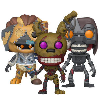 Burntrap Costumed Mimic The Mimic Funko Pop! #1214 1215 1216 stock photo out-of-box Five Nights at Freddys