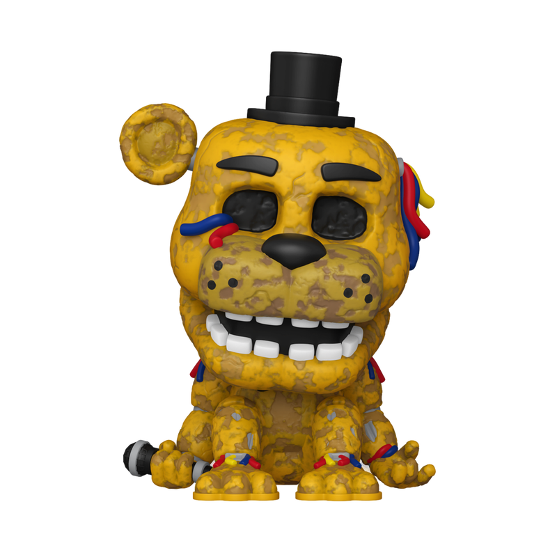 Withered Golden Freddy Funko Pop! #1033 Exclusive stock photo out-of-box from Five Nights at Freddy's