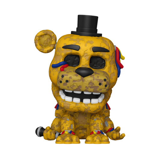 Withered Golden Freddy Funko Pop! #1033 Exclusive stock photo out-of-box from Five Nights at Freddy's