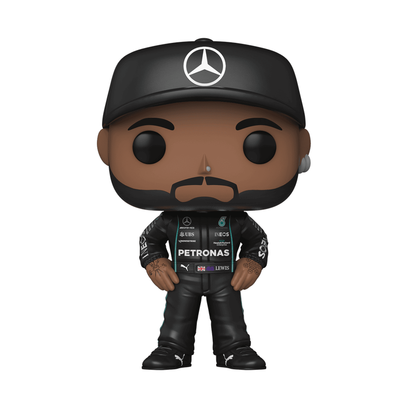 Lewis Hamilton Funko Pop! #01 stock photo out-of-box from Formula 1 Mercedes-AMG Petronas