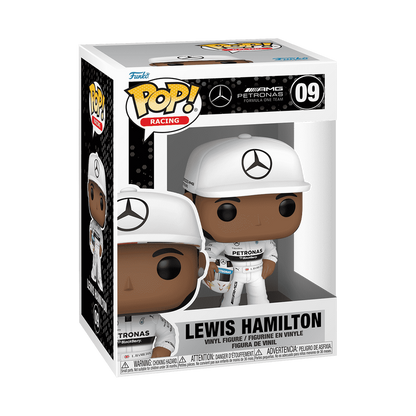Lewis Hamilton with Helmet Funko Pop! #09 stock photo in-box from Formula 1 Mercedes-AMG Petronas
