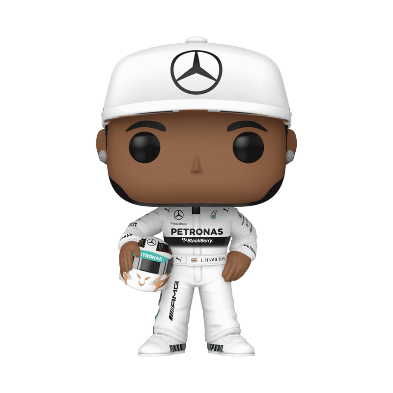 Lewis Hamilton with Helmet Funko Pop! #09 stock photo out-of-box from Formula 1 Mercedes-AMG Petronas