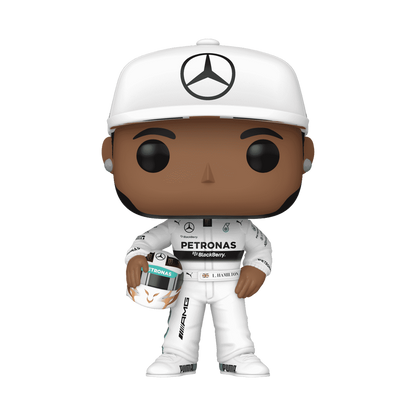 Lewis Hamilton with Helmet Funko Pop! #09 stock photo out-of-box from Formula 1 Mercedes-AMG Petronas