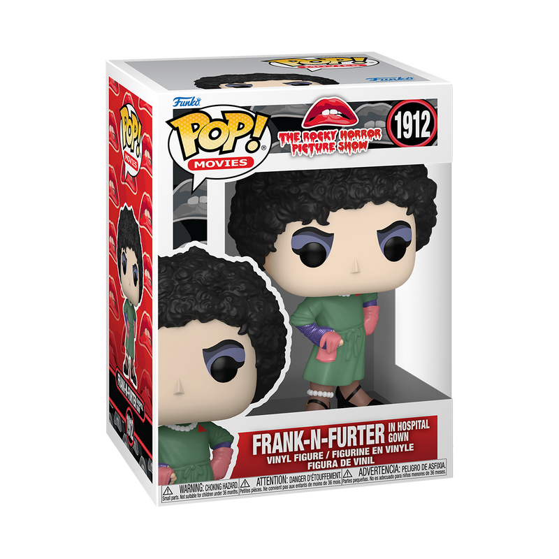 Funko Pop! The Rocky Horror Picture Show Frank-N-Furter in Hospital Gown #1912 Funko Pop box packaging front view