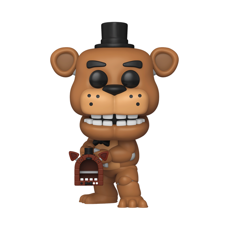 Funko Pop! Funko Fusion Freddy Fazbear with Pizza Launcher #1096 figure out of box