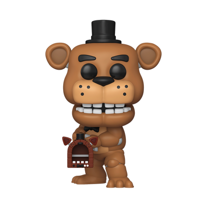 Funko Pop! Funko Fusion Freddy Fazbear with Pizza Launcher #1096 figure out of box