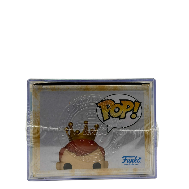 Freddy Funko as Donatello Metallic SE Funko Pop! Royalty Limited Edition 4600 Pcs Funko Fundays 2026 Quest for the Grail top view in-box