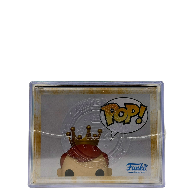 Freddy Funko as James T. Kirk (Translucent) SE Funko Pop! Legendary Limited Edition 1000 Pcs Funko Fundays 2026 Quest for the Grail top view in-box