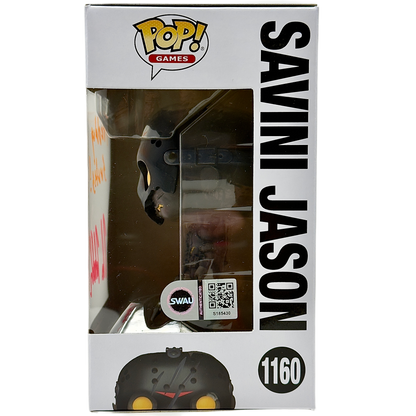 Right side of box for Savini Jason Funko Pop! #1160 signed by Kane Hodder