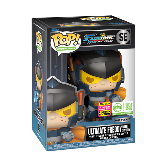 Ultimate Freddy with Sword SE Funko Pop! Ultra Limited Edition 5000 Pcs San Diego Comic-Con Shared stock photo in-box from Funime