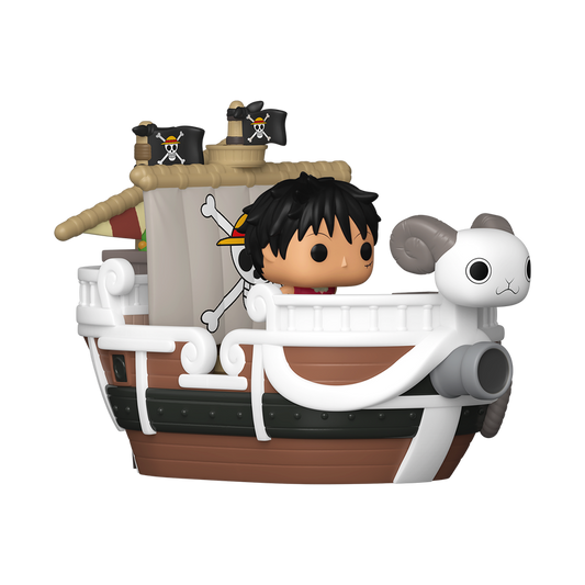 Monkey D Luffy and the Going Merry Funko Bitty Pop! Rides stock photo out-of-box from One Piece