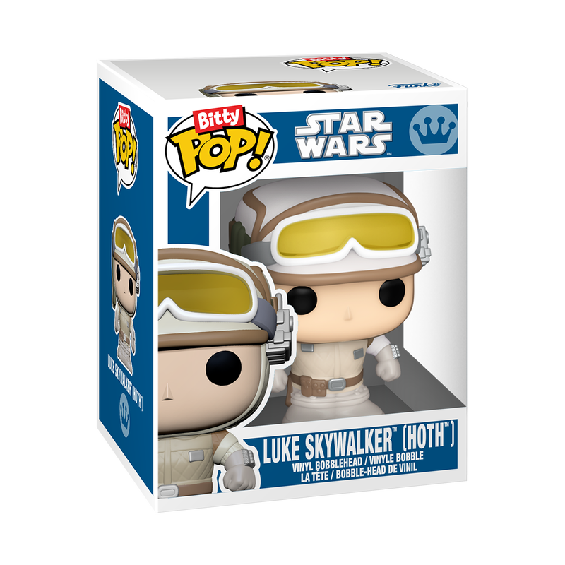 Funko Bitty Pop! Luke Skywalker Hoth stock photo in-box from Star Wars