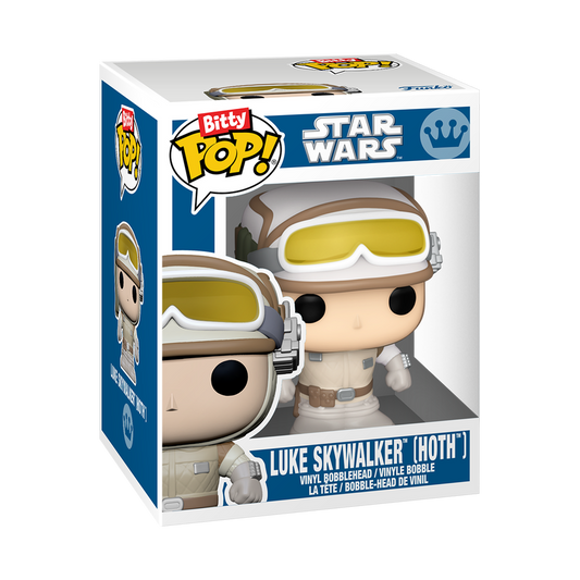 Funko Bitty Pop! Luke Skywalker Hoth stock photo in-box from Star Wars