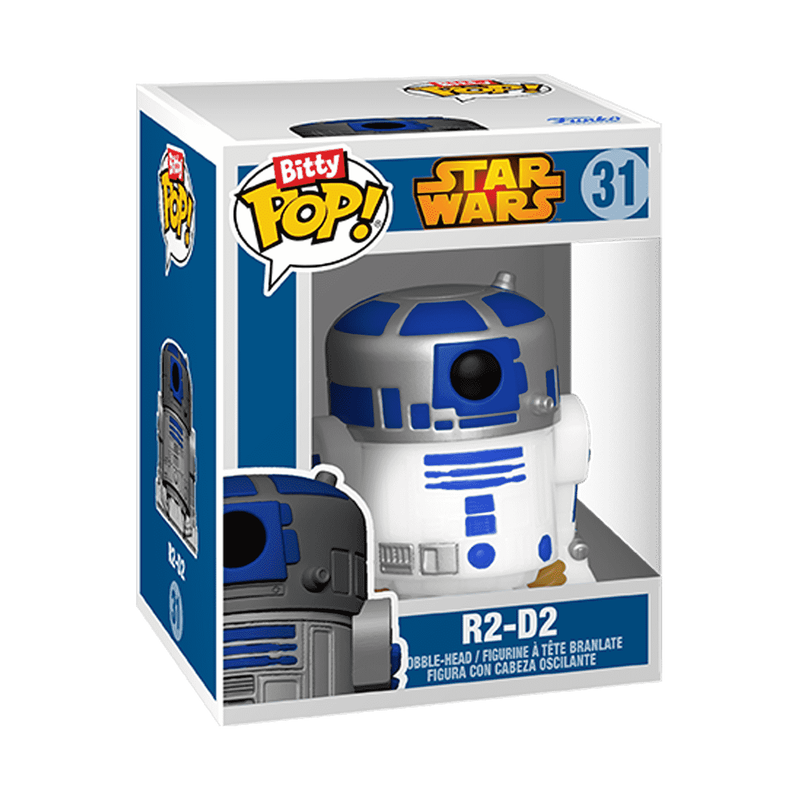 Funko Bitty Pop! R2-D2 stock photo in-box from Star Wars
