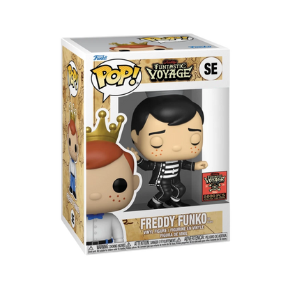 Freddy Funko as Elvis Funko Pop! Funtastic Voyage 2024 Limited Edition 5000 Pcs stock photo in-box from Funko