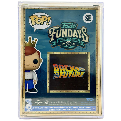 Back in-box view of Freddy Funko as Doc 2015 SE Legendary Limited Edition 1,150 PCS from Back to the Future and Funko Fundays 2026