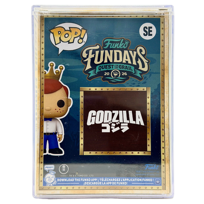 Back in-box view of Freddy Funko as Godzilla SE Legendary Limited Edition 1,150 PCS from Godzilla and Funko Fundays 2026