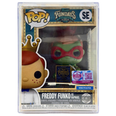 Front in-box view of Freddy Funko as Raphael SE Legendary Metallic Limited Edition 1,050 PCS from Teenage Mutant Ninja Turtles and Funko Fundays 2026