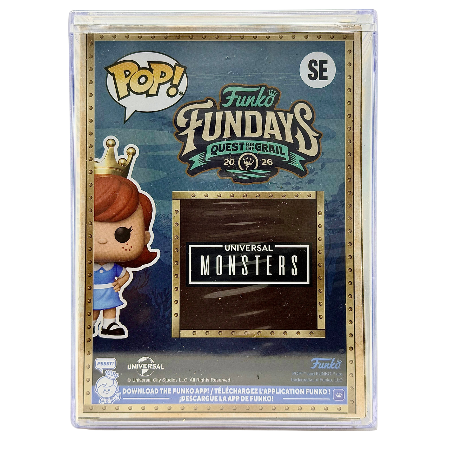 Back in-box view of Freddy Funko as The Bride SE Legendary Diamond Collection Limited Edition 1,150 PCS from Funko Fundays 2026