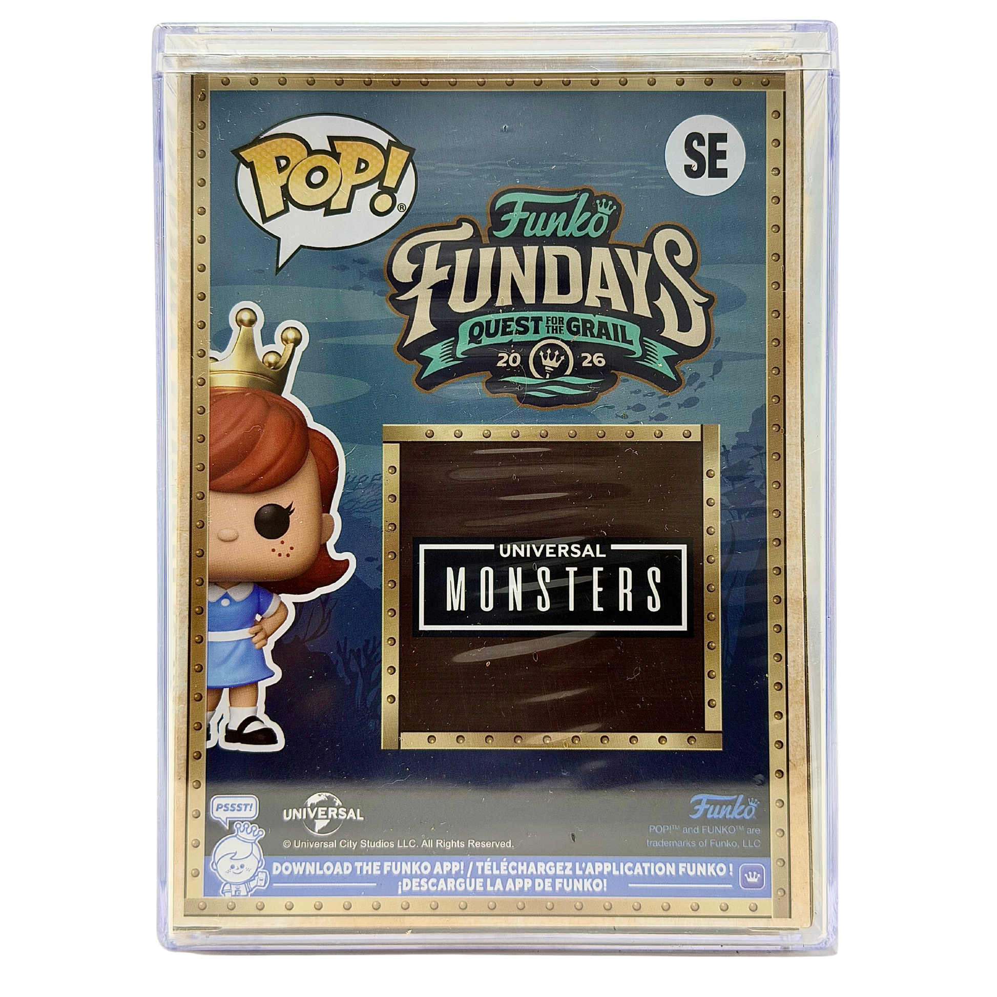 Back in-box view of Freddy Funko as The Bride SE Legendary Diamond Collection Limited Edition 1,150 PCS from Funko Fundays 2026