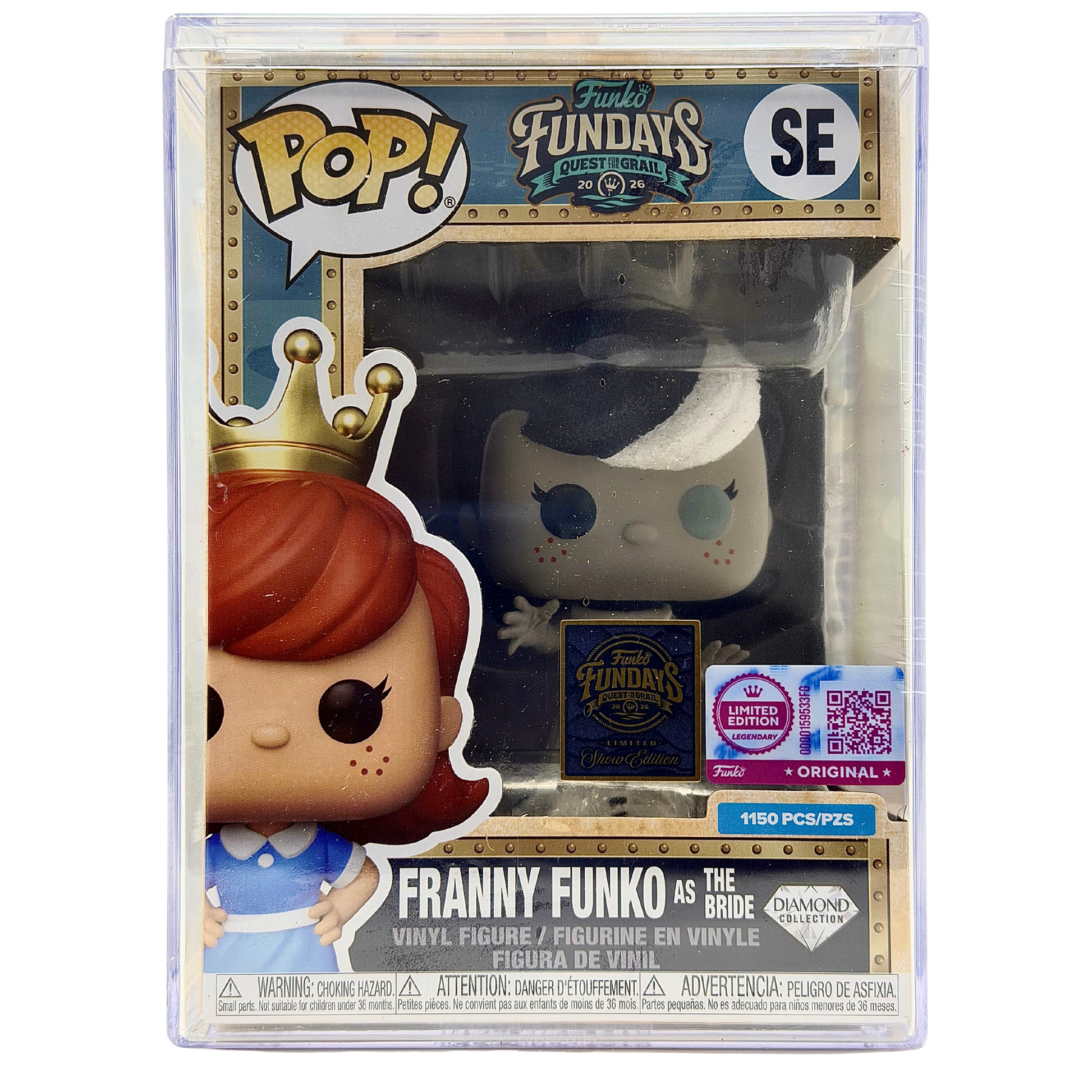 Front in-box view of Freddy Funko as The Bride SE Legendary Diamond Collection Limited Edition 1,150 PCS from Funko Fundays 2026