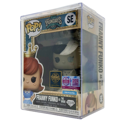 Front right angle in-box view of Freddy Funko as The Bride SE Legendary Diamond Collection Limited Edition 1,150 PCS from Funko Fundays 2026