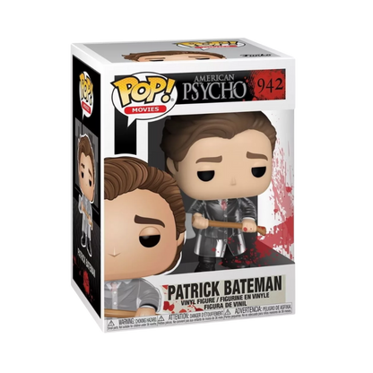 Funko Pop American Psycho Patrick Bateman 942 inside original box packaging.