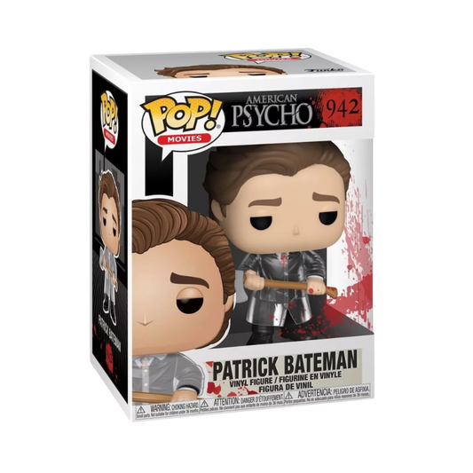 Funko Pop American Psycho Patrick Bateman 942 inside original box packaging.