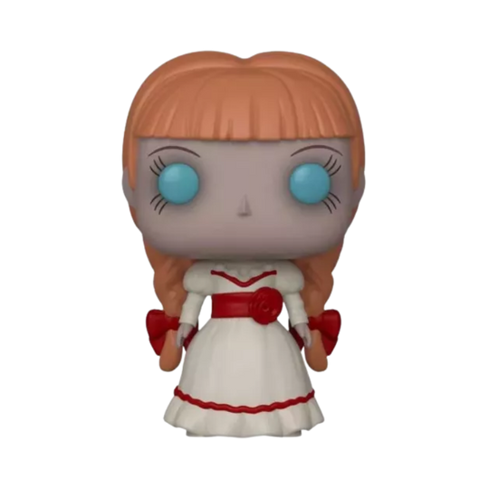 Funko Pop Annabelle Creation Annabelle 469 Hot Topic Exclusive figure shown out of box
