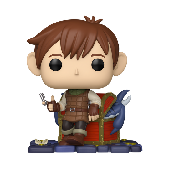 Funko Pop Chilchuck #2201 from Delicious in Dungeon, full figure outside packaging.