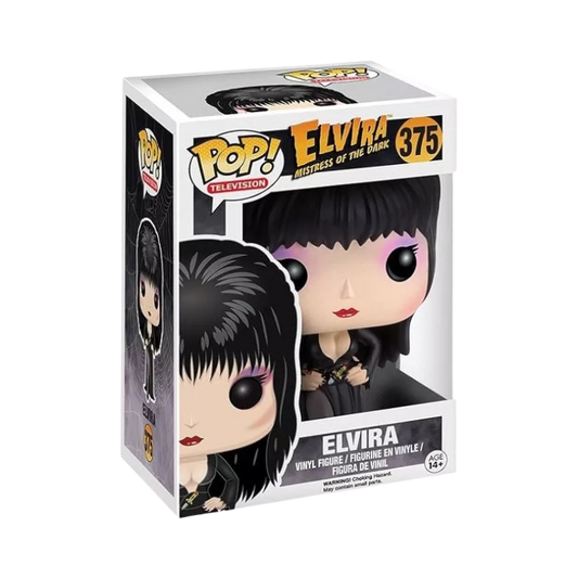 Funko Pop Elvira Mistress of the Dark Elvira 375 inside original box packaging
