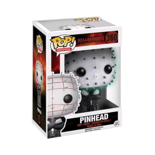 Funko Pop Hellraiser III Hell On Earth Pinhead 360 Hot Topic Exclusive Glow in the Dark inside original box packaging
