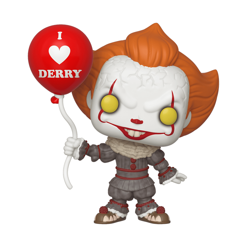 Funko Pop Pennywise with Balloon #780 from IT Chapter Two, full figure outside packaging.