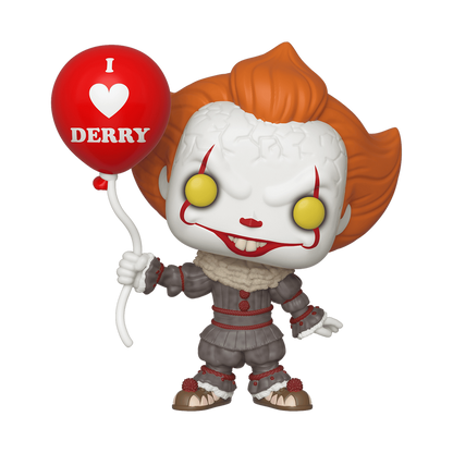 Funko Pop Pennywise with Balloon #780 from IT Chapter Two, full figure outside packaging.