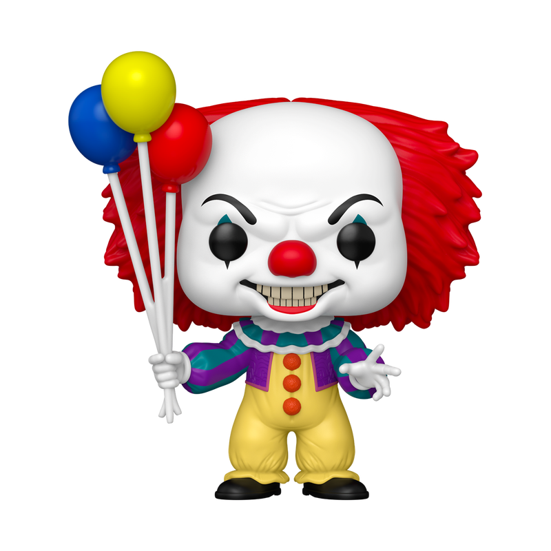 Funko Pop Pennywise #1834 from IT the Movie (1990), full figure outside packaging.
