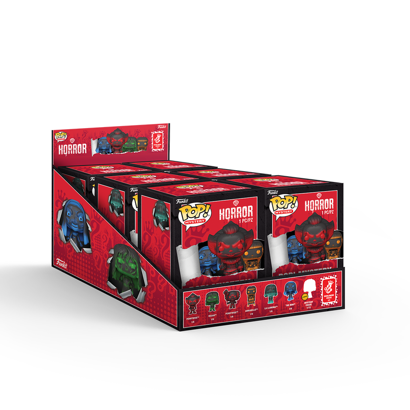 Funko Pop! Mystery Warner Bros. Horror 6 Pack stock photo sealed in mystery packaging