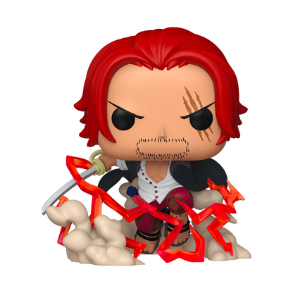 Funko Pop Shanks #2166 from One Piece, full figure outside packaging.