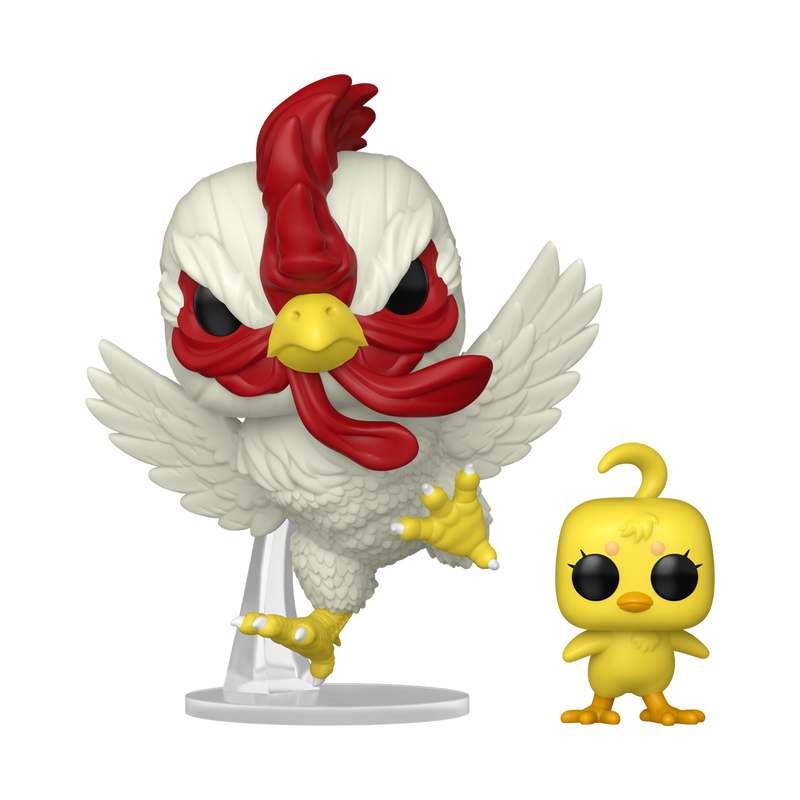 Funko Pop Keiji with Piyoko #2164 from Rooster Fighter, full figure outside packaging.