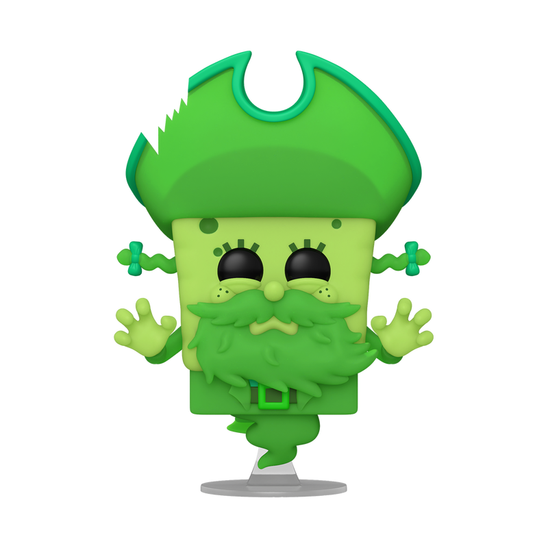 Funko Pop SpongeBob as the Flying Dutchman Glow #1943 from The SpongeBob Movie Search for SquarePants, full figure outside packaging.