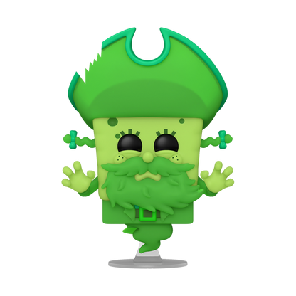 Funko Pop SpongeBob as the Flying Dutchman Glow #1943 from The SpongeBob Movie Search for SquarePants, full figure outside packaging.