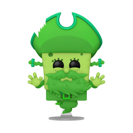Funko Pop SpongeBob as the Flying Dutchman Glow #1943 from The SpongeBob Movie Search for SquarePants, full figure outside packaging.