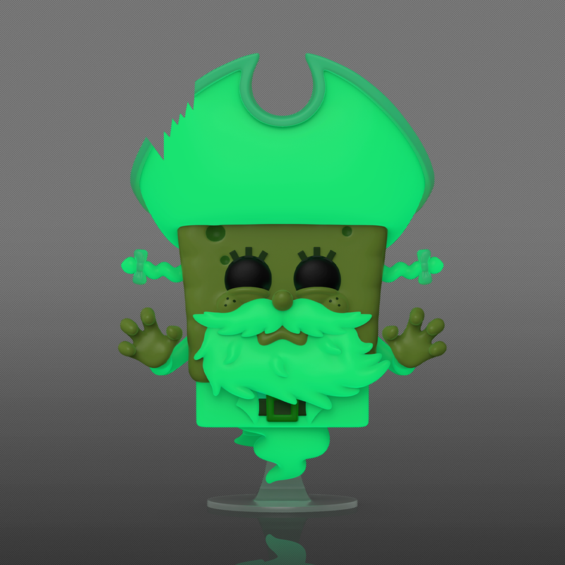Funko Pop SpongeBob as the Flying Dutchman Glow #1943 from The SpongeBob Movie Search for SquarePants, glowing image