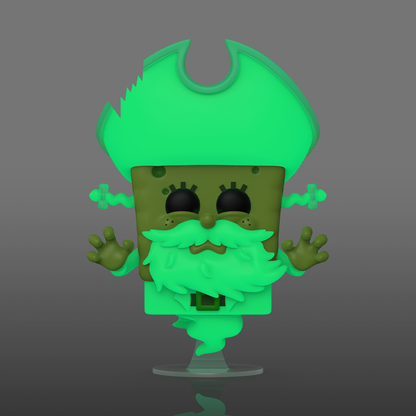 Funko Pop SpongeBob as the Flying Dutchman Glow #1943 from The SpongeBob Movie Search for SquarePants, glowing image