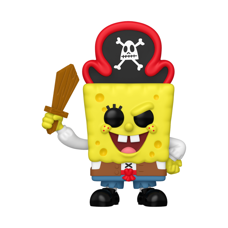 Funko Pop SpongeBob SquarePants Pirate #1938 from The SpongeBob Movie Search for SquarePants, full figure outside packaging.