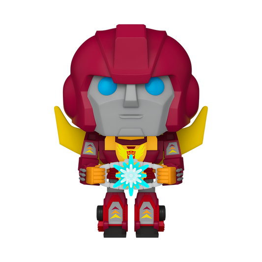 Funko Pop Hot Rod with Matrix #150 Funko Exclusive from Transformers, full figure outside packaging.
