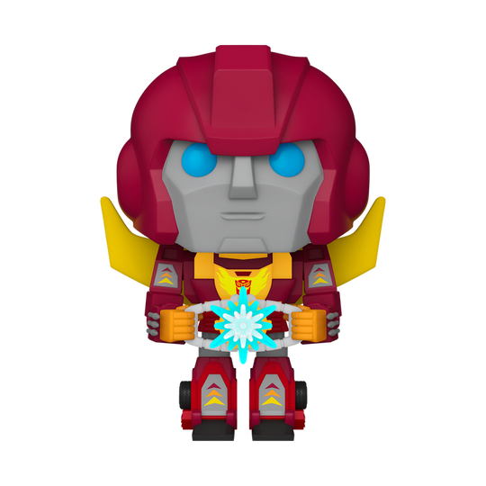 Funko Pop Hot Rod with Matrix #150 Funko Exclusive from Transformers, full figure outside packaging.